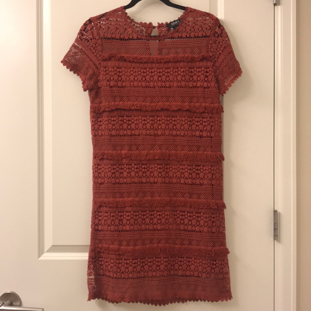 Rust Colored Detailed Dress